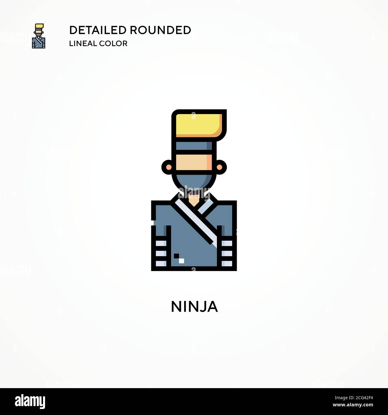 Ninja vector icon. Modern vector illustration concepts. Easy to edit ...