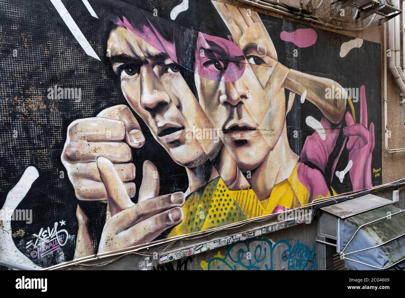 Bruce lee mural by xeva hi-res stock photography and images - Alamy