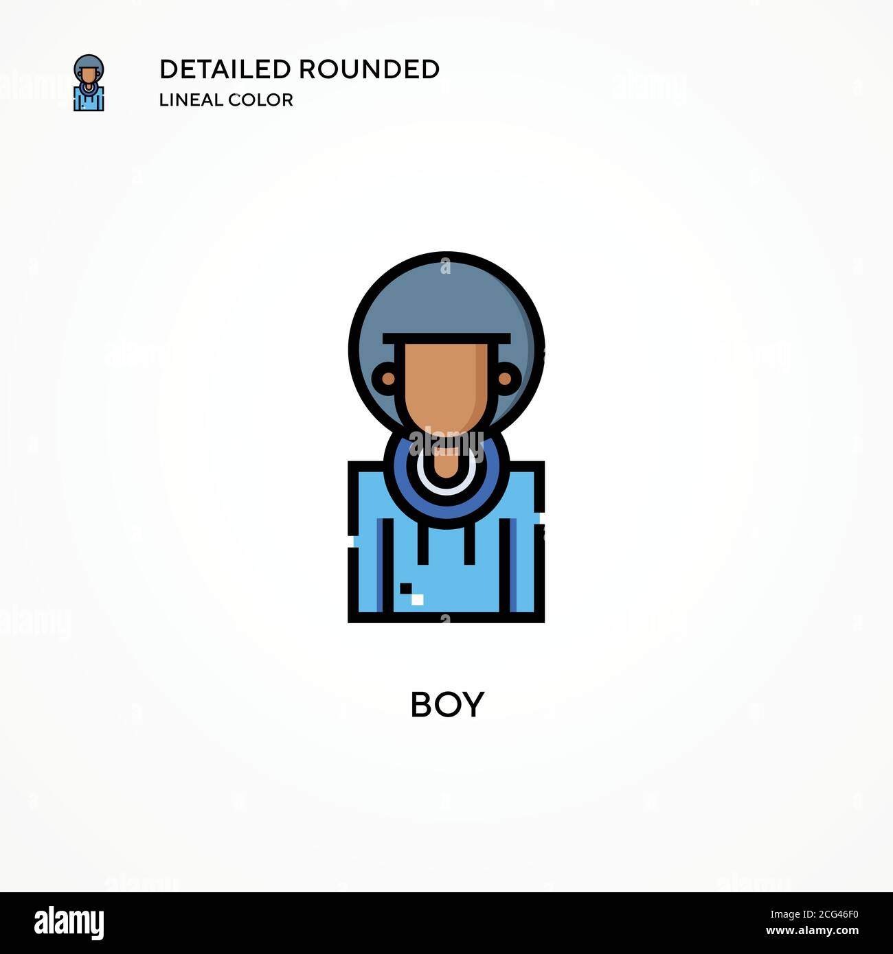 Boy vector icon. Modern vector illustration concepts. Easy to edit and ...