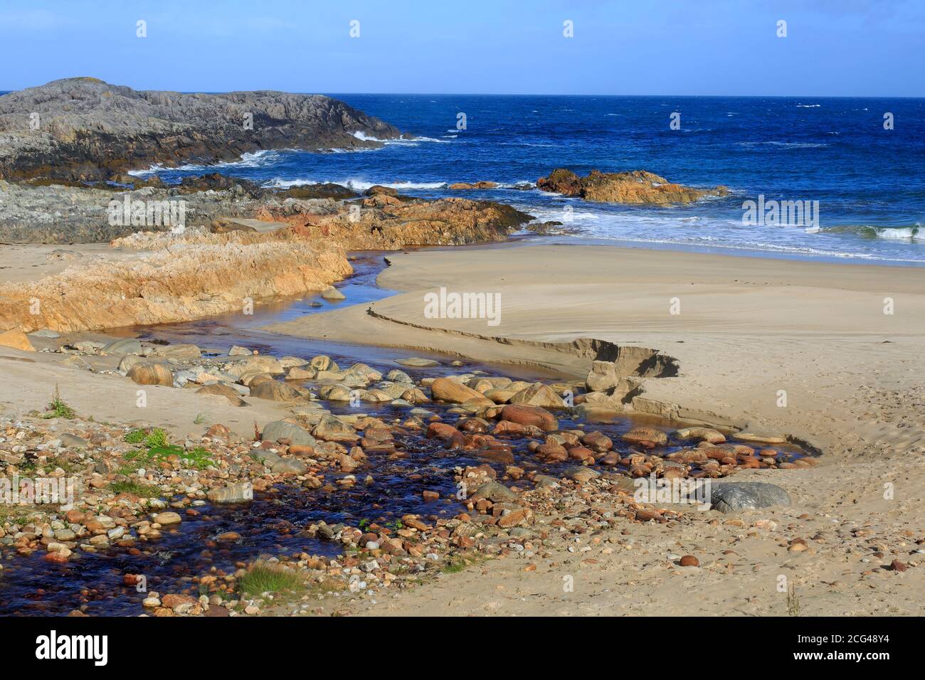 View of Craimneach Bay on the Isle of Coll Inner Hebrides Scotland Stock Photo