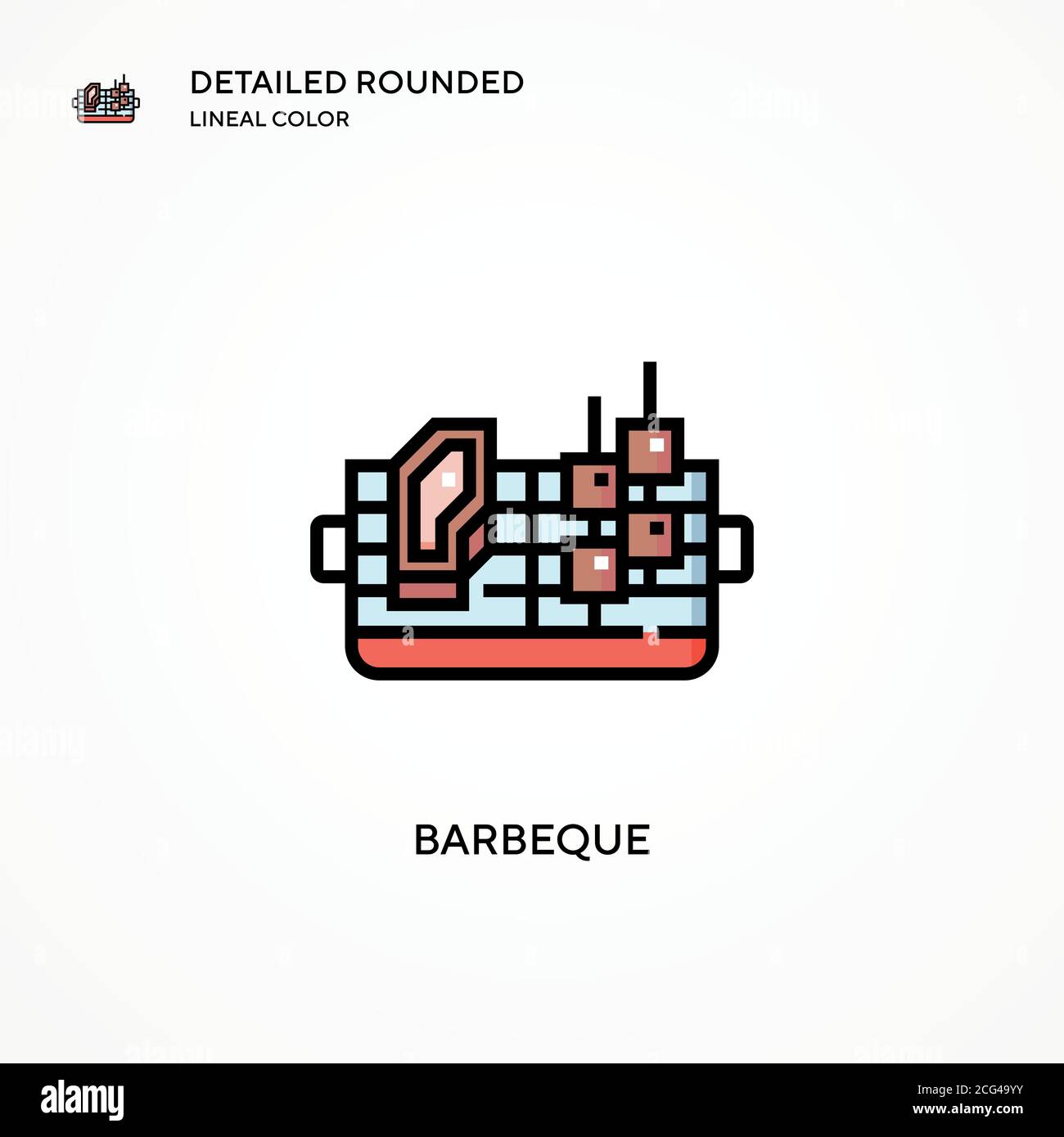 Barbeque vector icon. Modern vector illustration concepts. Easy to edit ...