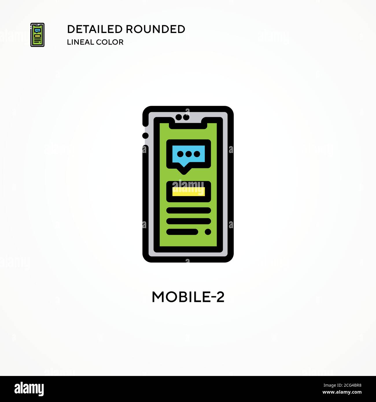 Mobile-2 vector icon. Modern vector illustration concepts. Easy to edit and customize. Stock Vector