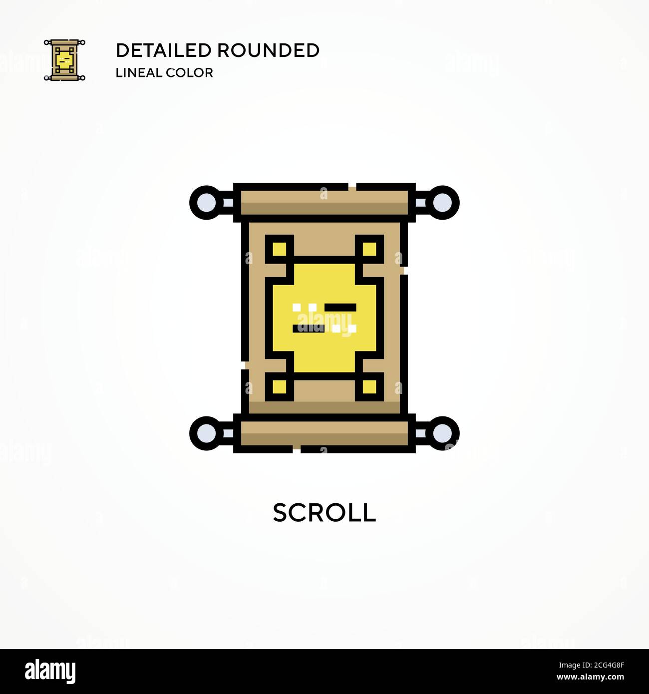 Scroll vector icon. Modern vector illustration concepts. Easy to edit ...