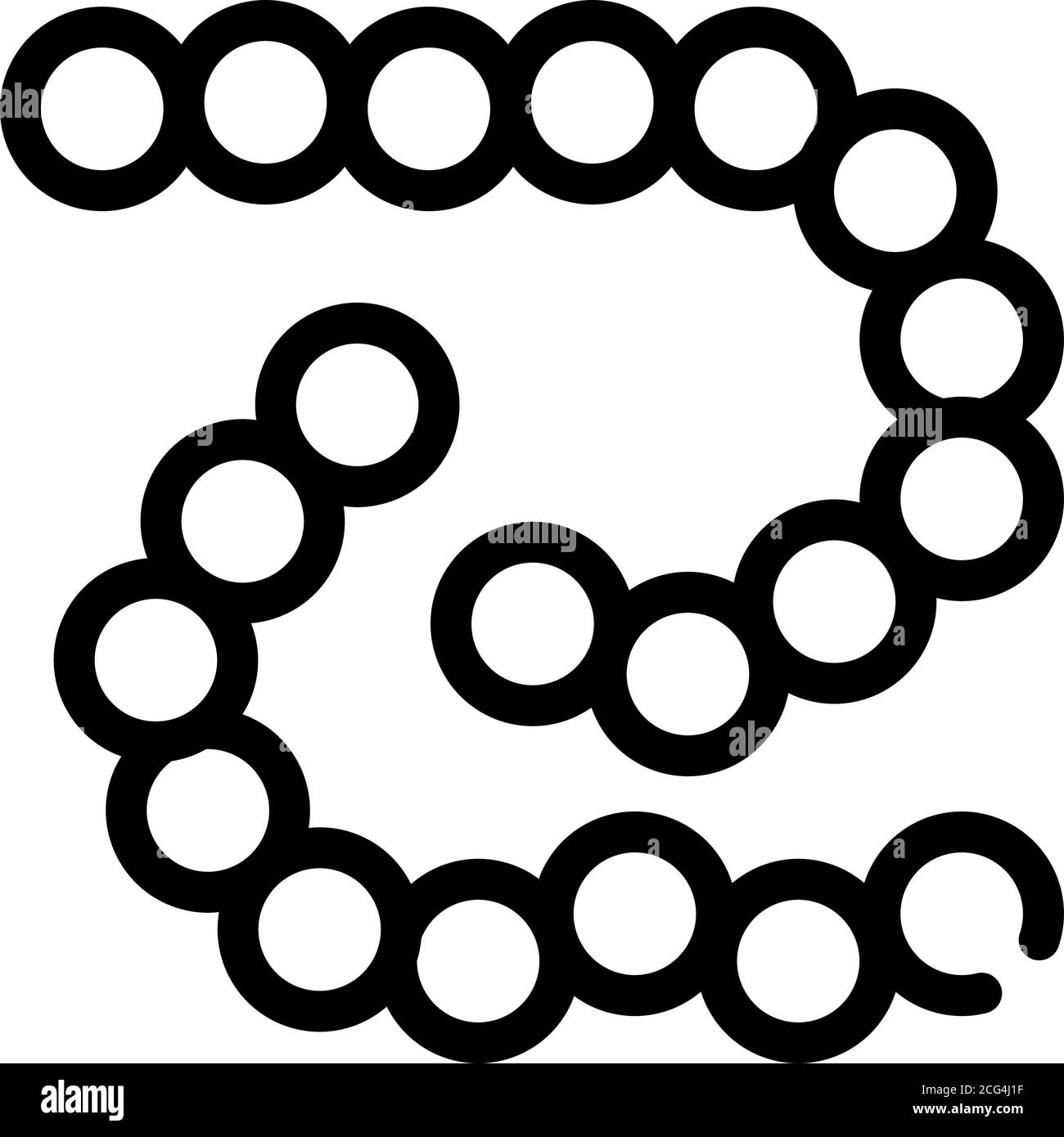 bacillus anthracis line icon vector isolated illustration Stock Vector ...