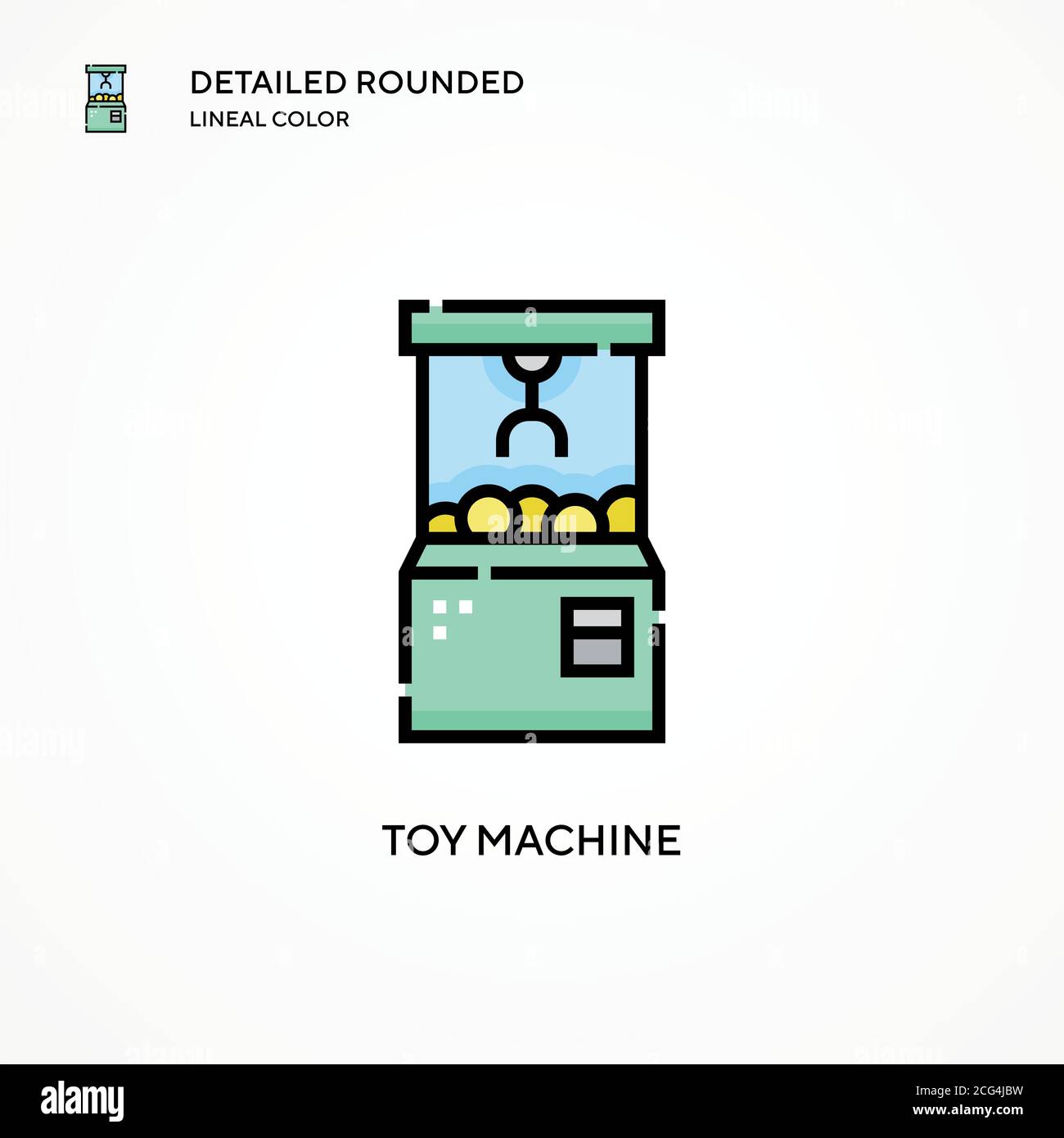 Toy machine vector icon. Modern vector illustration concepts. Easy to edit and customize. Stock Vector