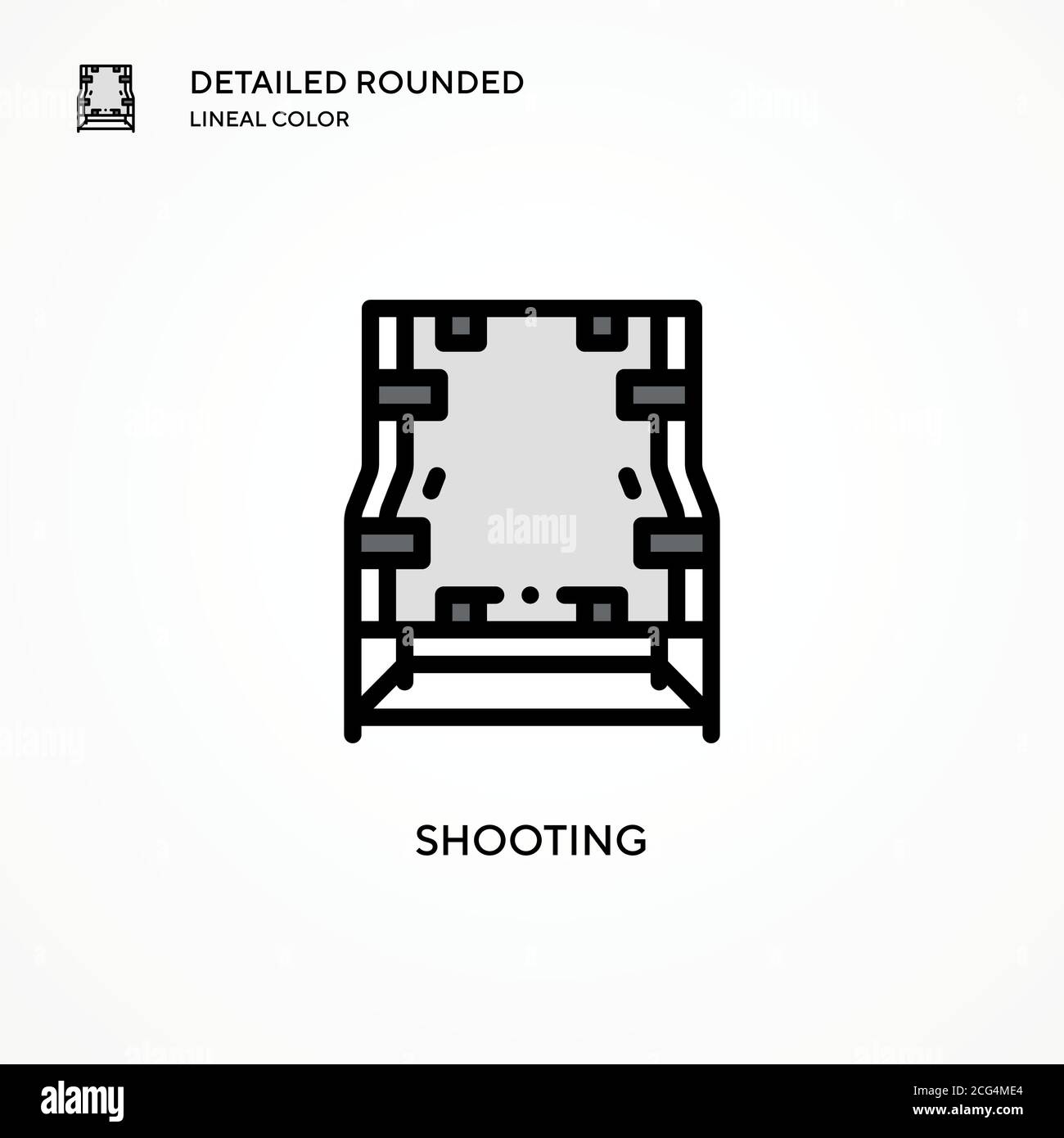 Shooting vector icon. Modern vector illustration concepts. Easy to edit ...