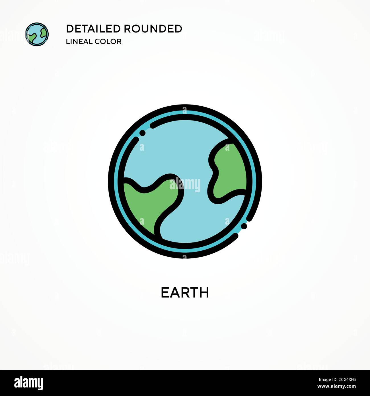 Earth vector icon. Modern vector illustration concepts. Easy to edit ...