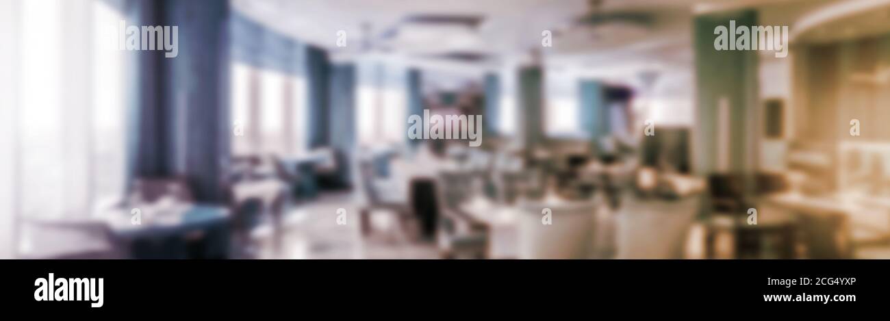 Blurred background of restaurant lights Stock Photo