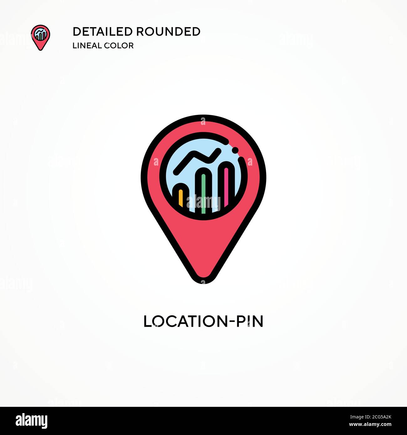 Location-pin vector icon. Modern vector illustration concepts. Easy to ...