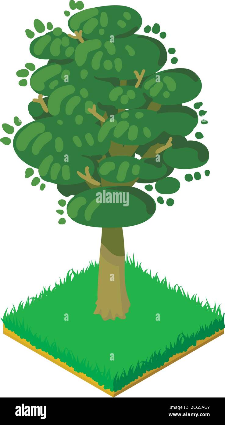 Black ash icon, isometric style Stock Vector