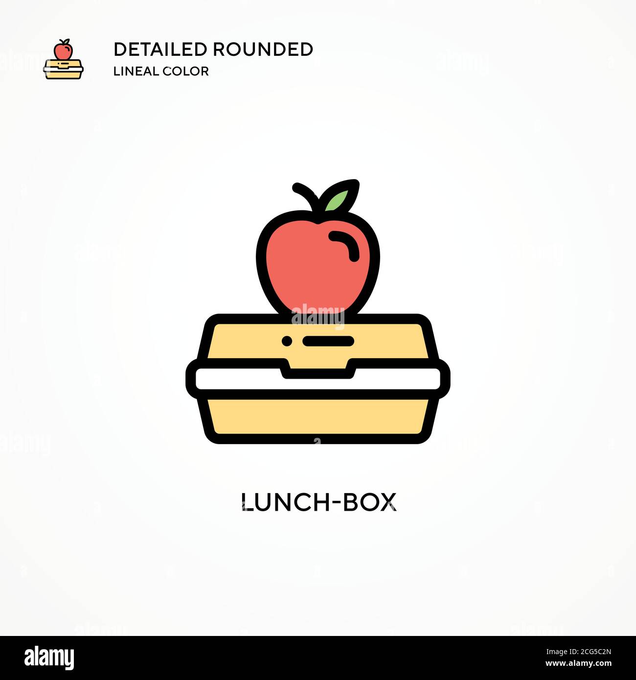Lunchbox vector icon. Modern vector illustration concepts. Easy to