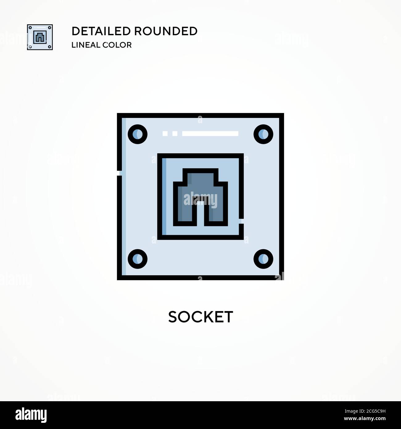 Socket vector icon. Modern vector illustration concepts. Easy to edit ...