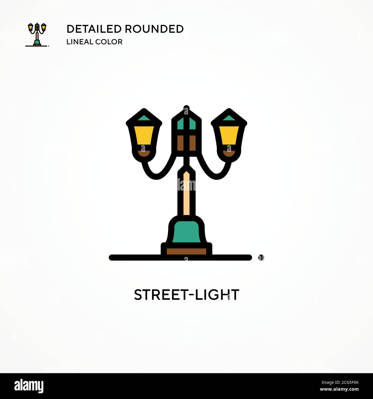 Streetlight vector icon. Modern vector illustration concepts. Easy to
