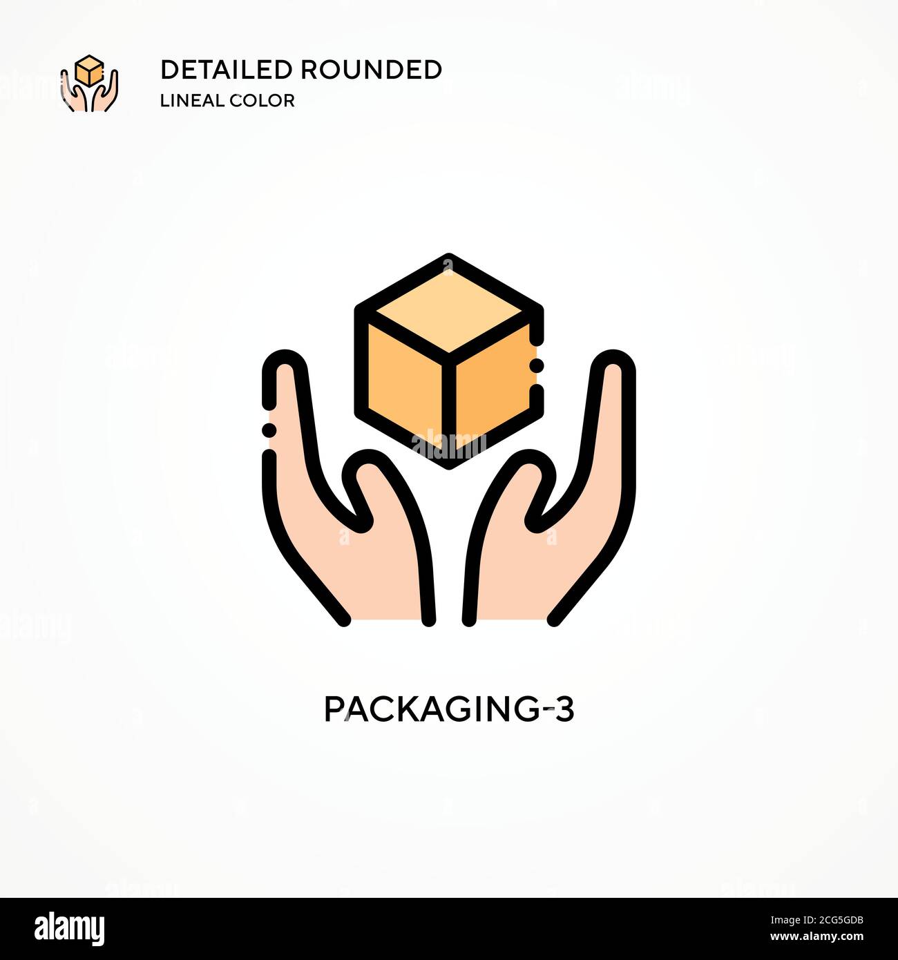 Packaging-3 vector icon. Modern vector illustration concepts. Easy to edit and customize. Stock Vector