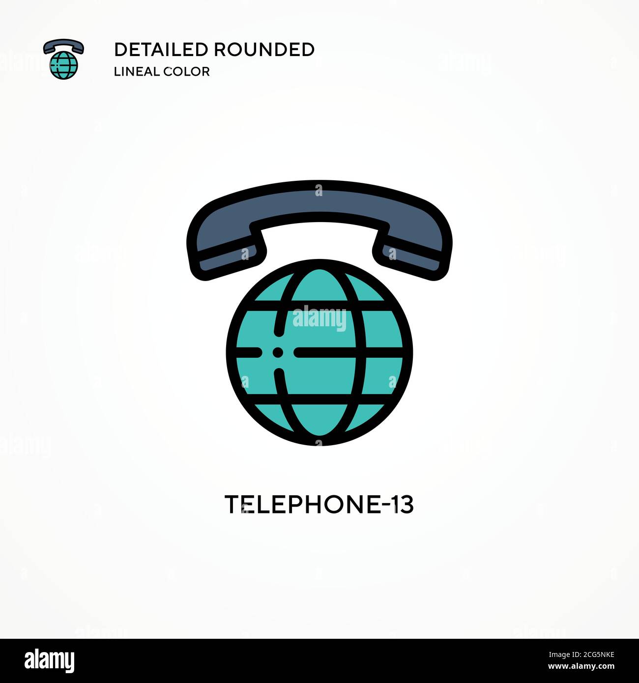 Telephone-13 vector icon. Modern vector illustration concepts. Easy to edit and customize. Stock Vector