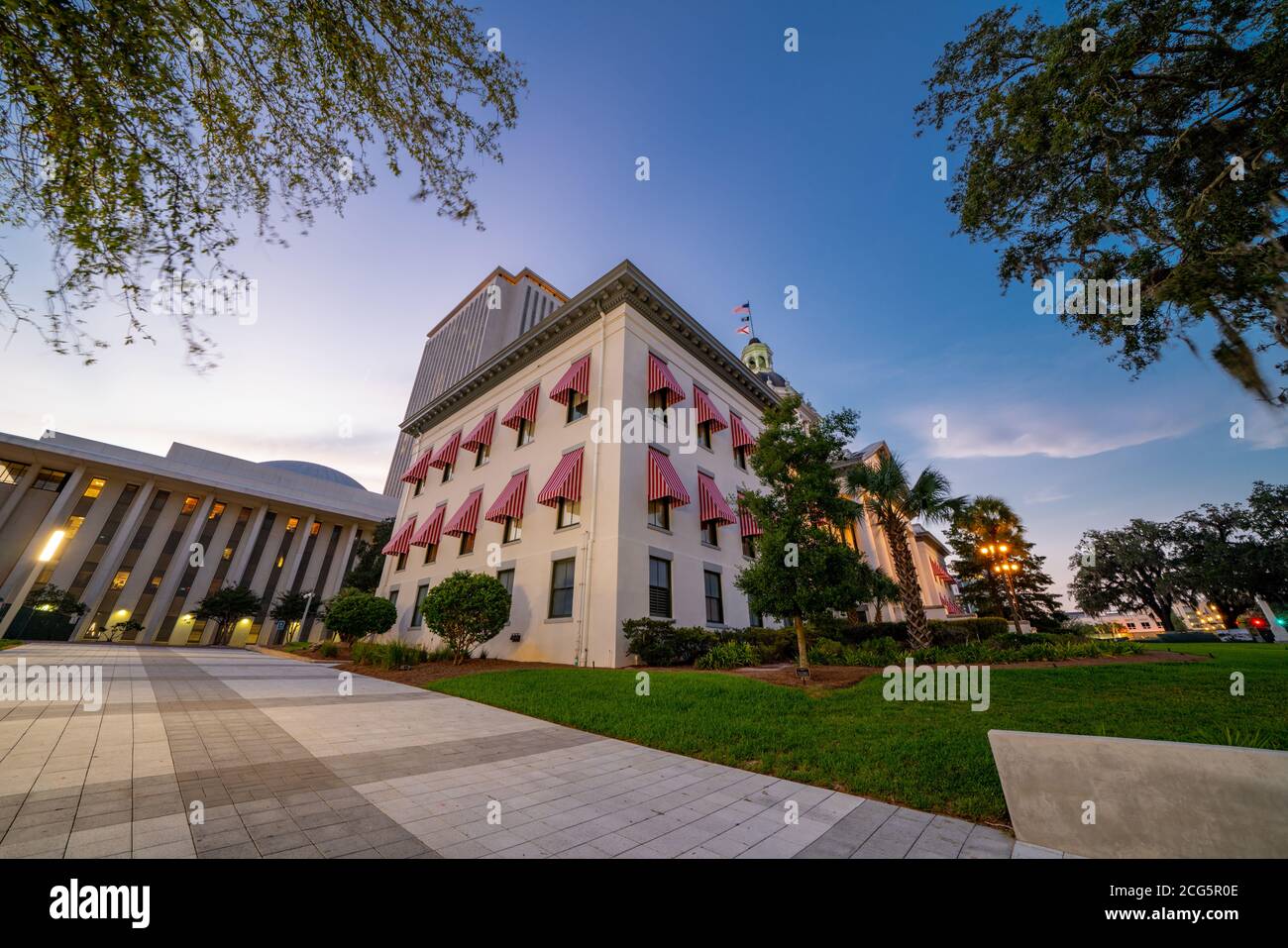 Florida State Capitol Building with trees in frame Stock Photo - Alamy