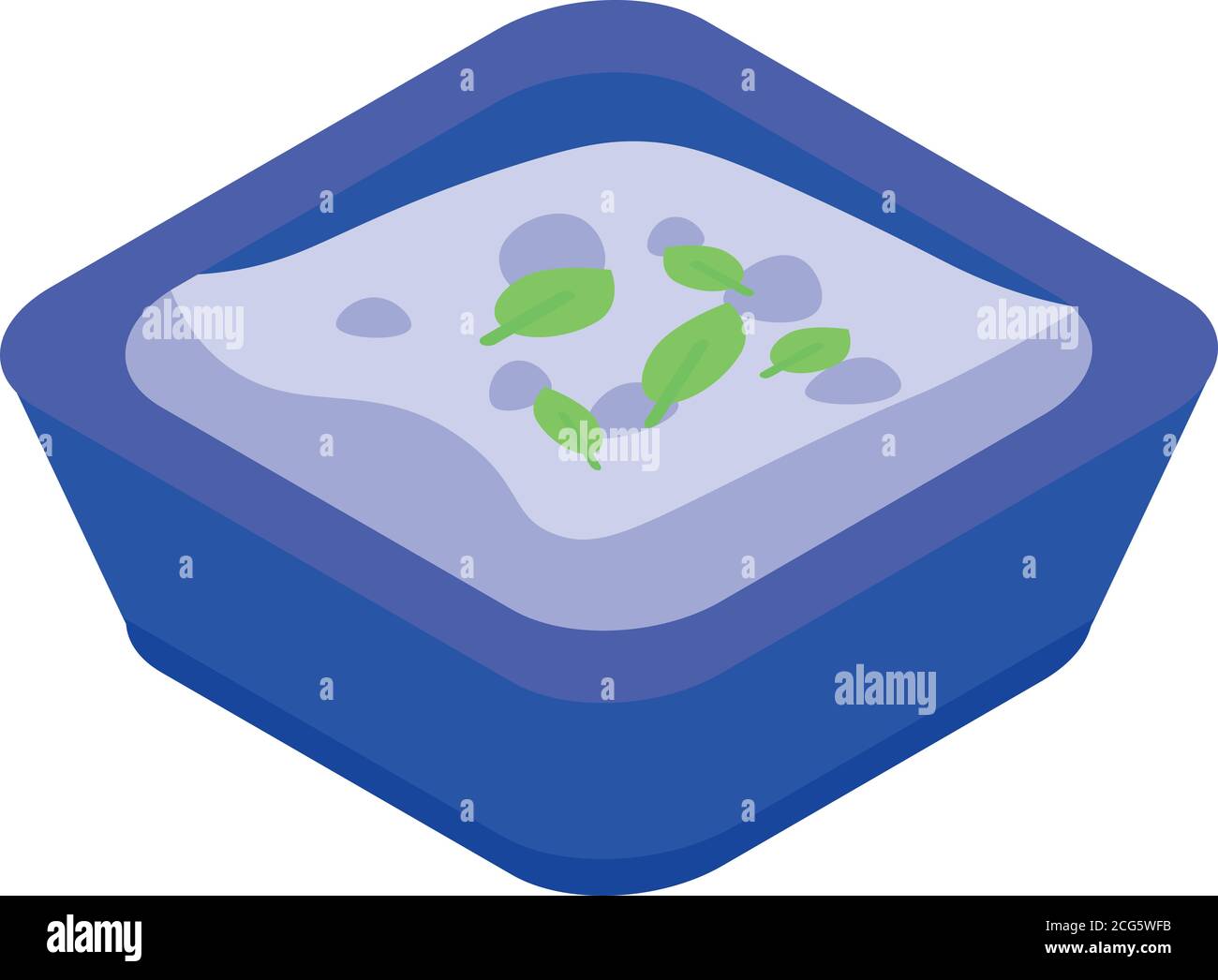 Greek white cheese icon, isometric style Stock Vector