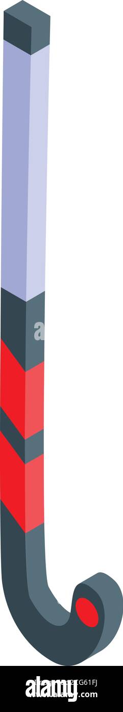 Hurling stick icon, isometric style Stock Vector