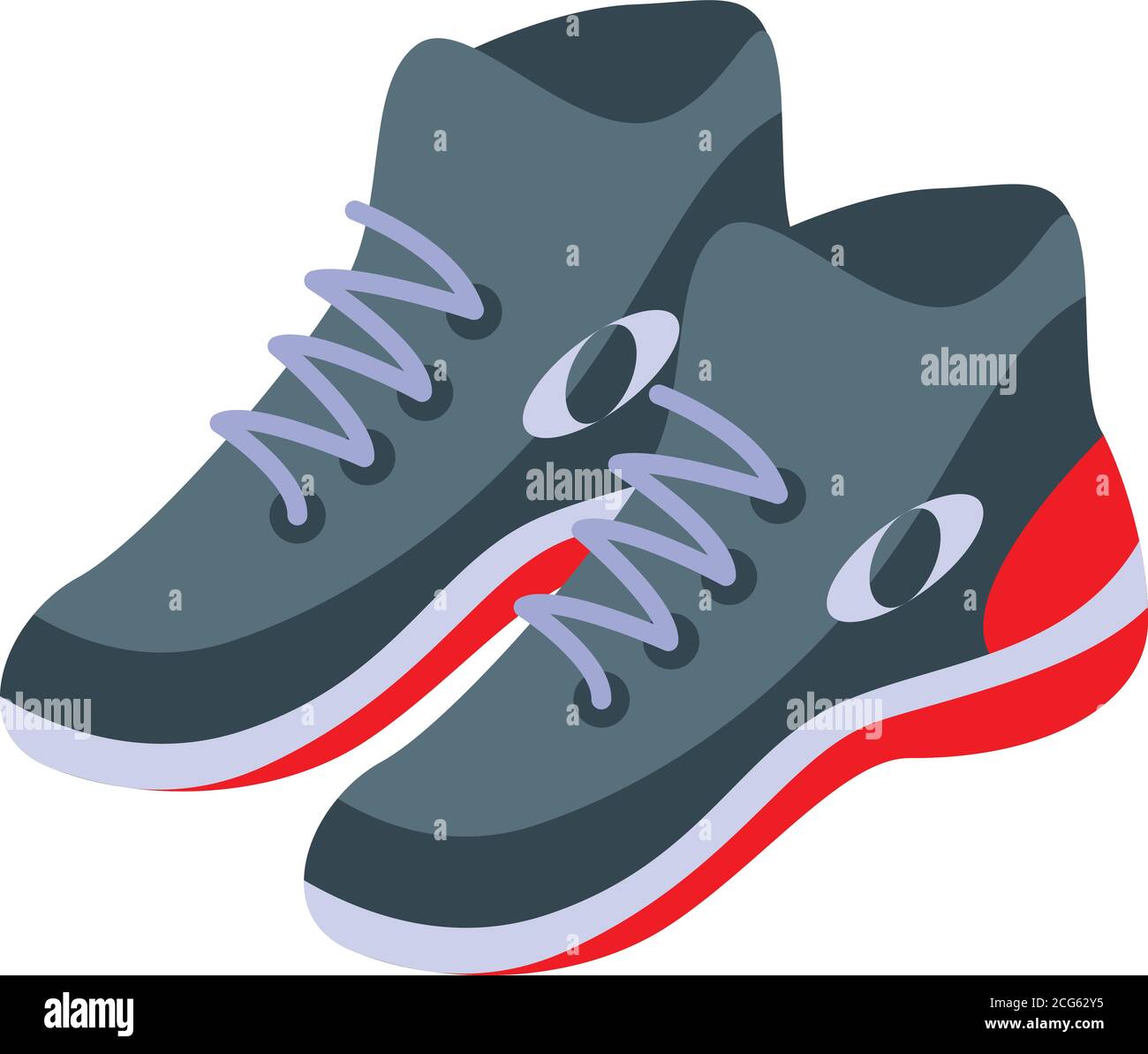 Hurling shoes icon, isometric style Stock Vector