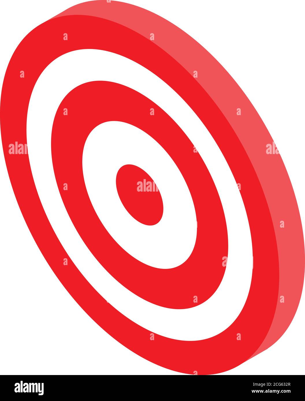 Outsource target icon, isometric style Stock Vector