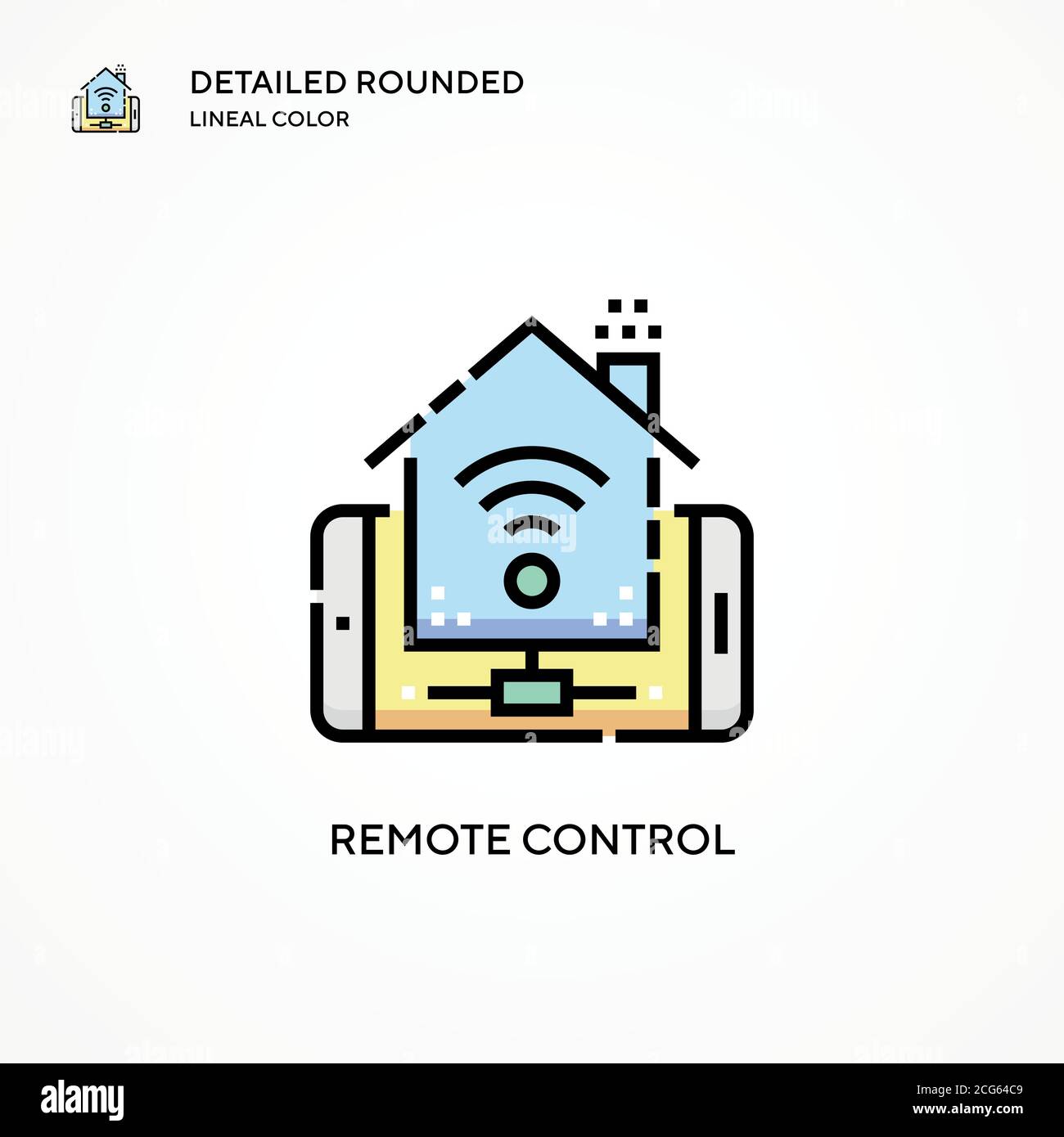 Remote control vector icon. Modern vector illustration concepts. Easy ...