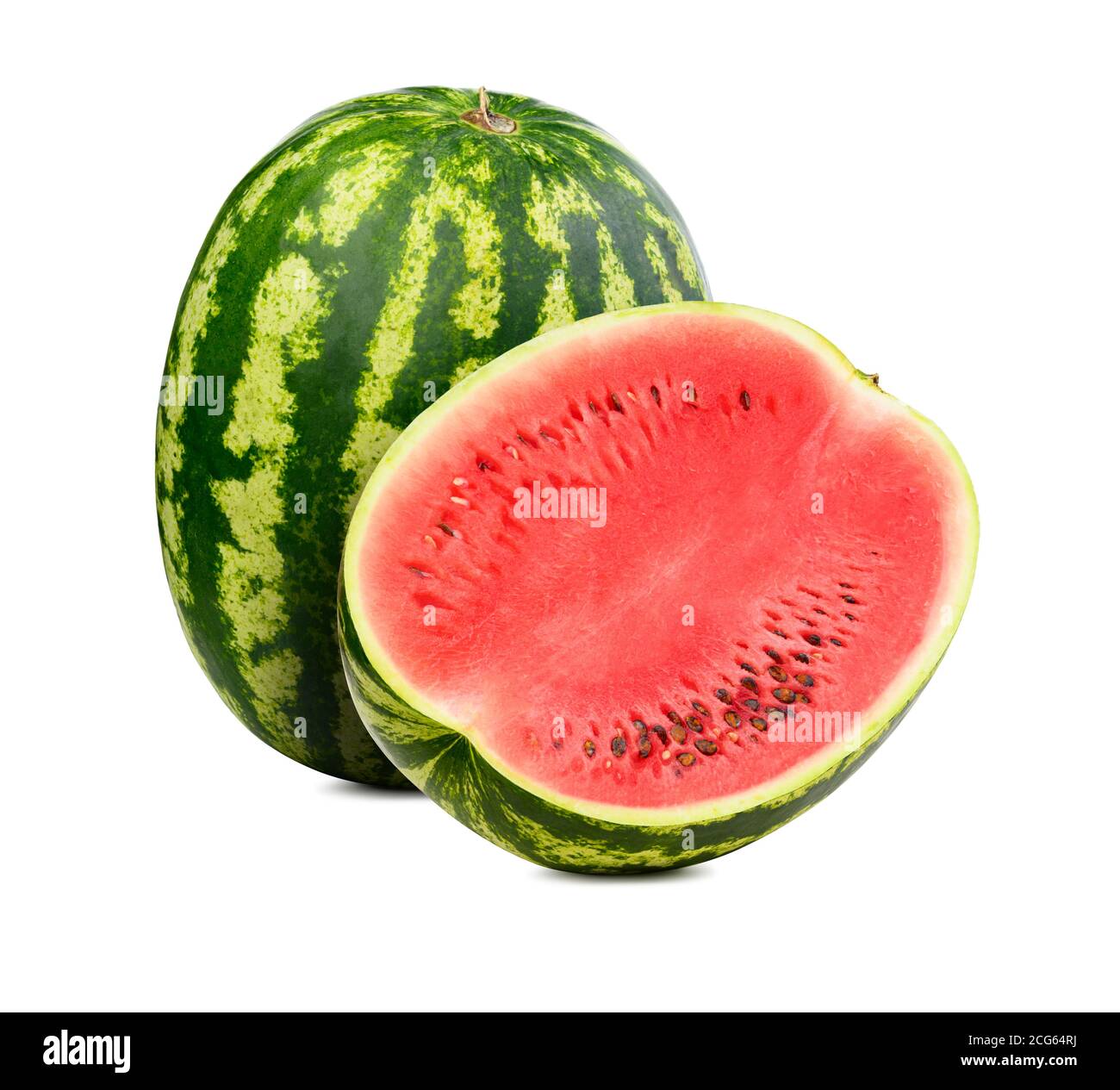 Fresh watermelon isolated Stock Photo