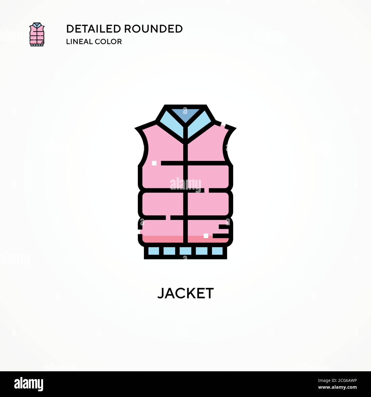 Jacket vector icon. Modern vector illustration concepts. Easy to edit ...