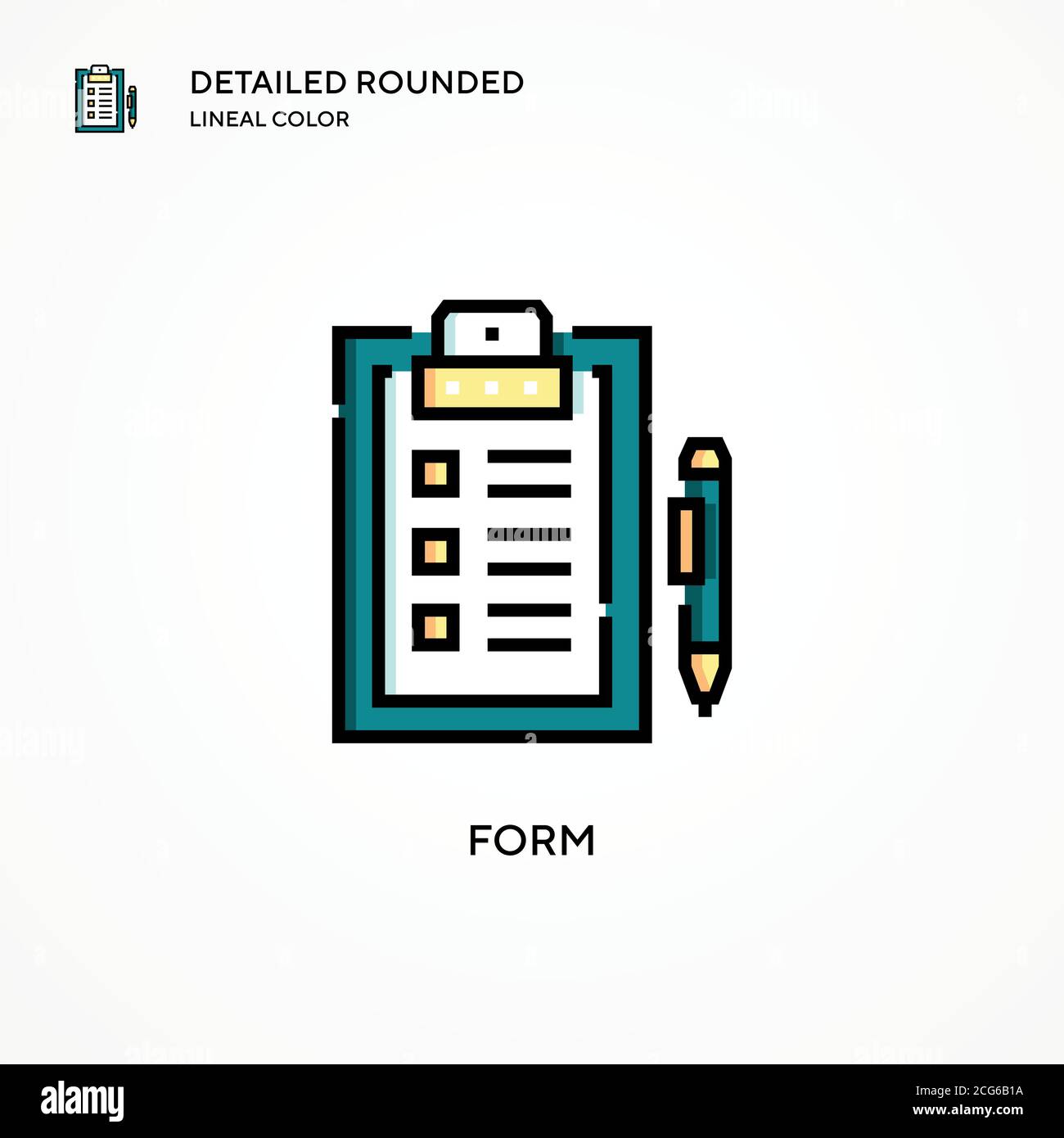 Form vector icon. Modern vector illustration concepts. Easy to edit and ...
