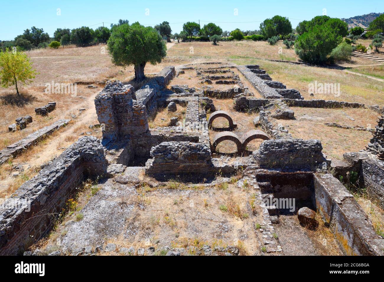 Sao Cucufate Roman Ruins Bath Vila De Frades Vidigueira Alentejo Portugal Stock Photo Alamy