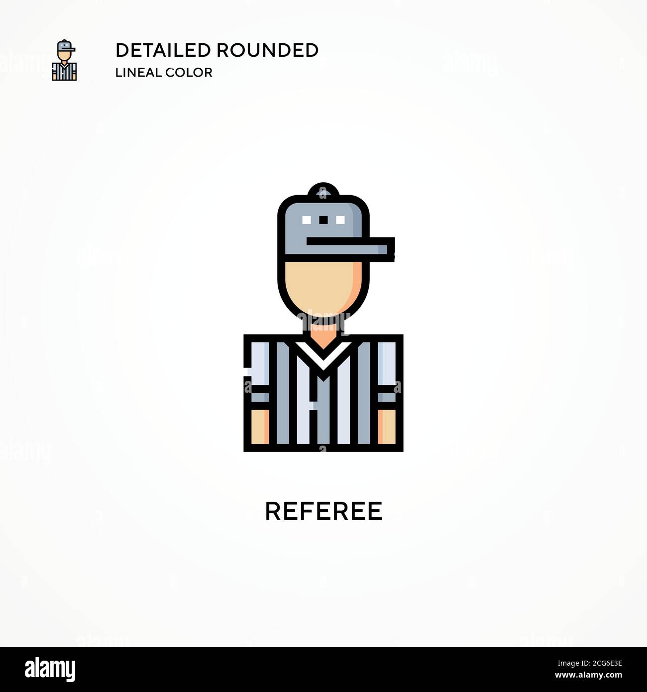 Referee vector icon. Modern vector illustration concepts. Easy to edit ...