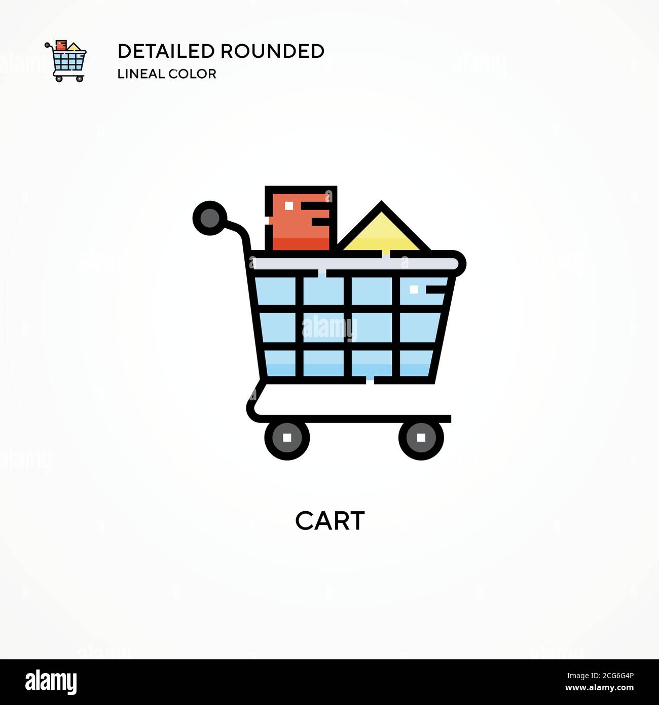 Cart vector icon. Modern vector illustration concepts. Easy to edit and ...