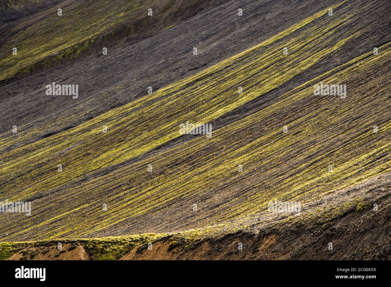 Landmannalaugar, one of the most famous destinations in the icelandic Ighlands Stock Photo