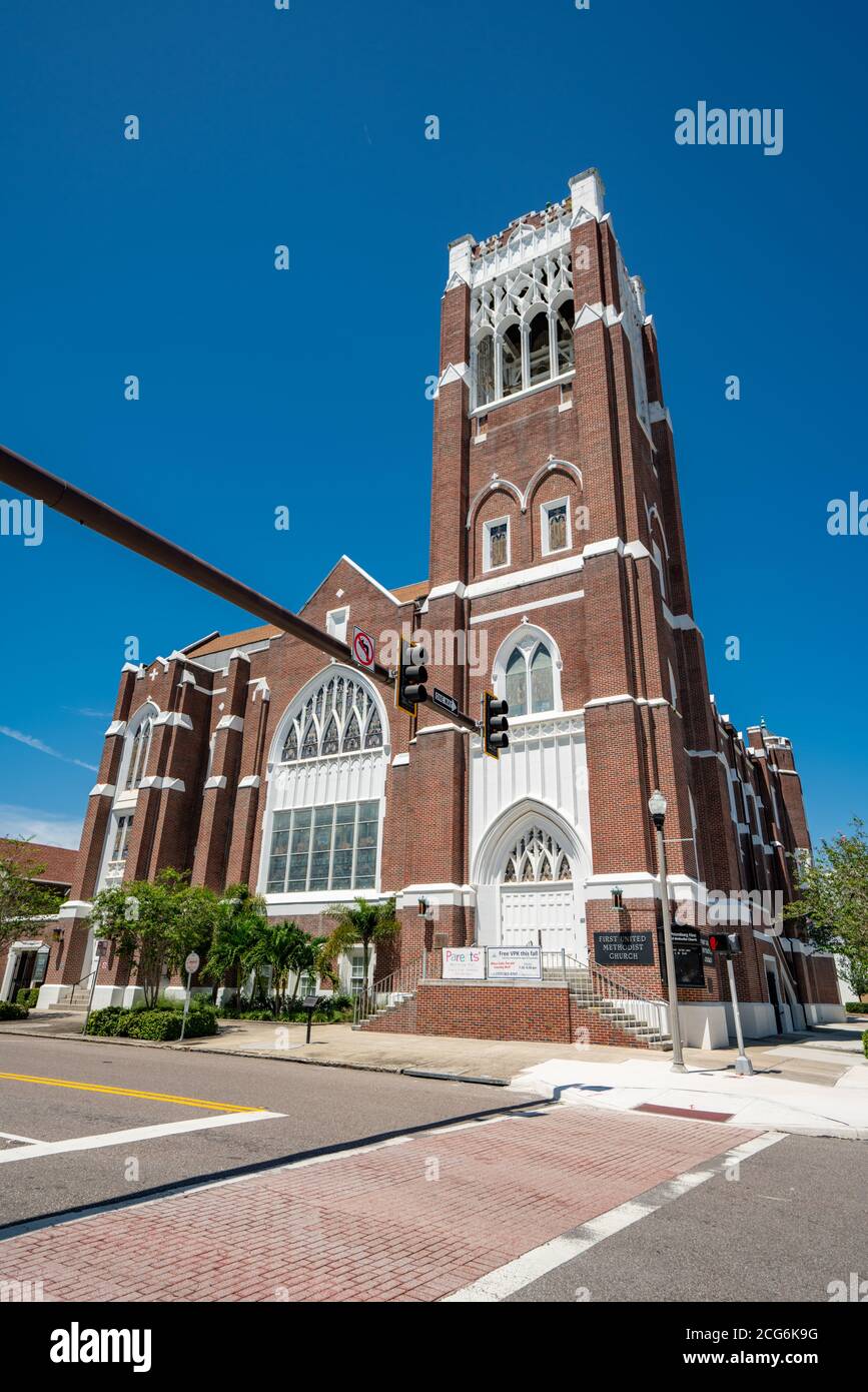 Photo of the First United Methodist Church St Petersburg FL USA Stock Photo