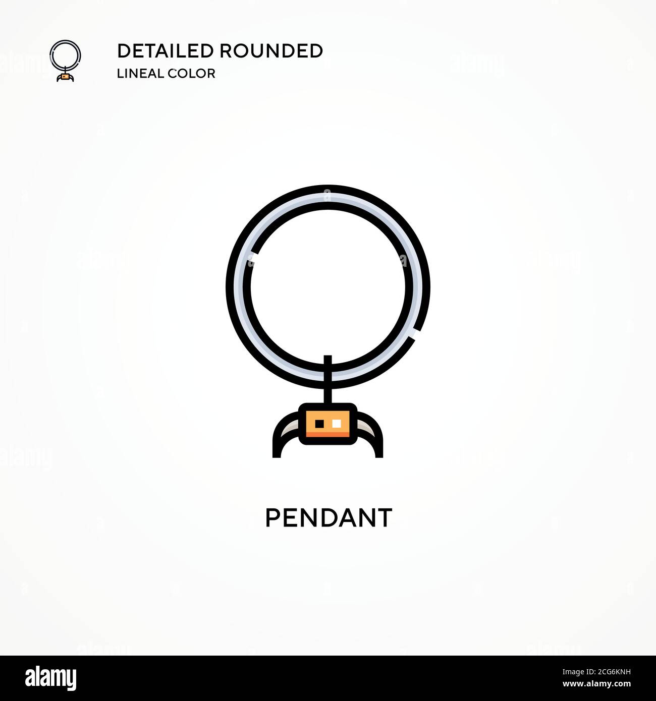 Pendant vector icon. Modern vector illustration concepts. Easy to edit and customize. Stock Vector