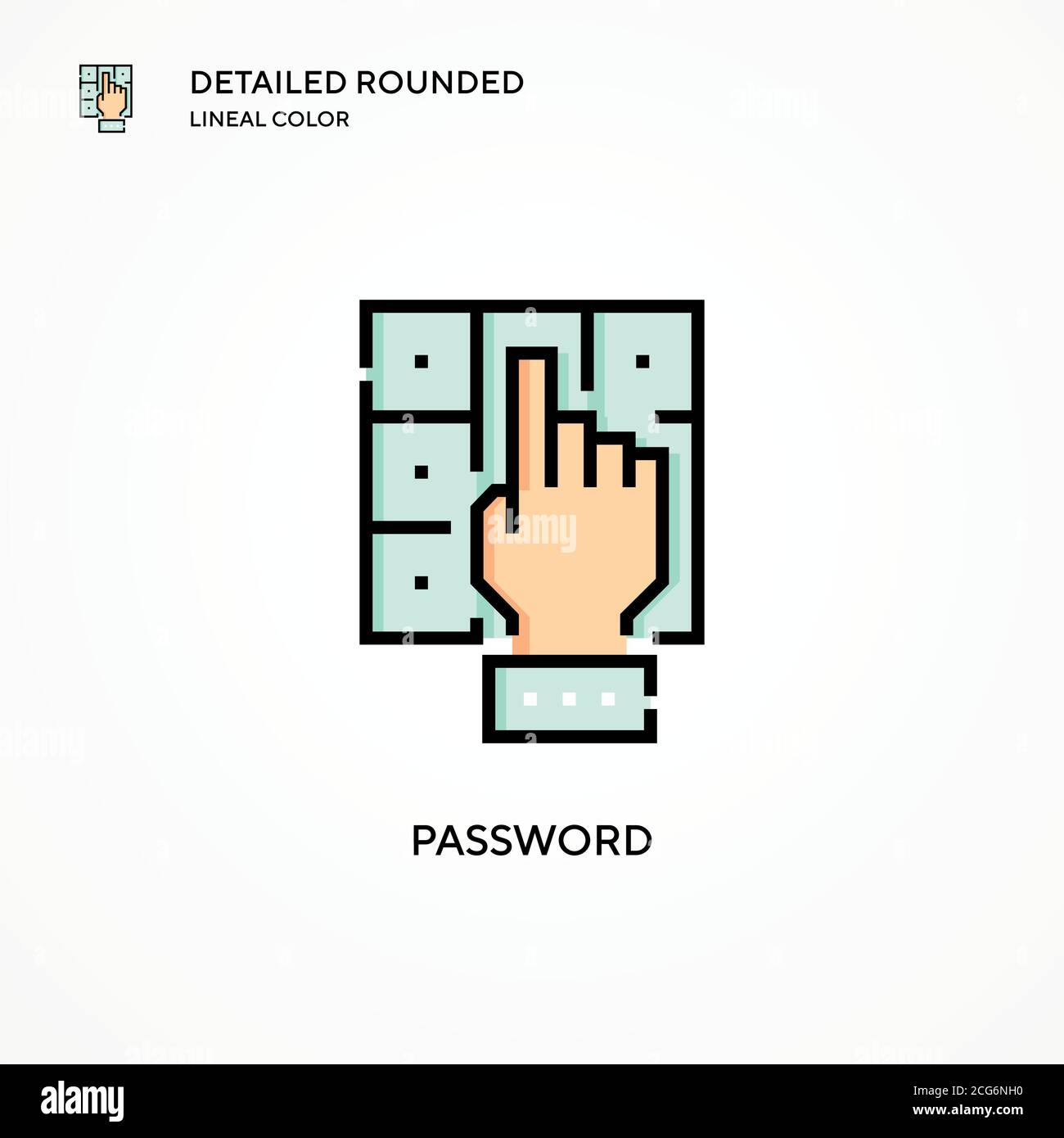 Password vector icon. Modern vector illustration concepts. Easy to edit ...
