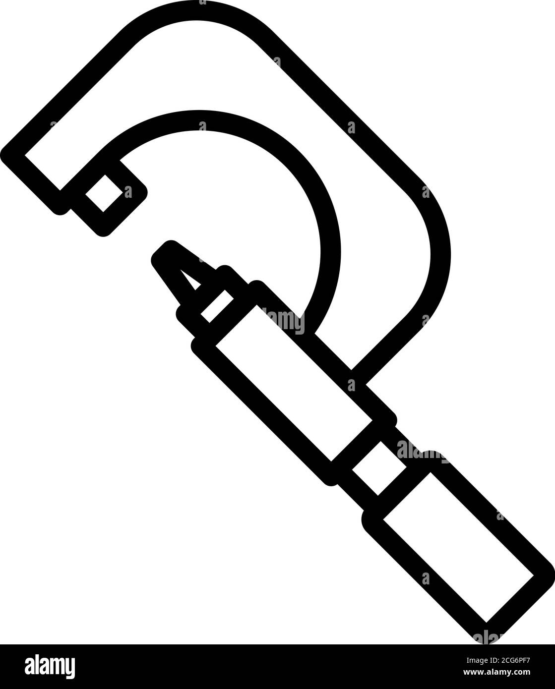 Micrometer engineering icon, outline style Stock Vector Image & Art Alamy
