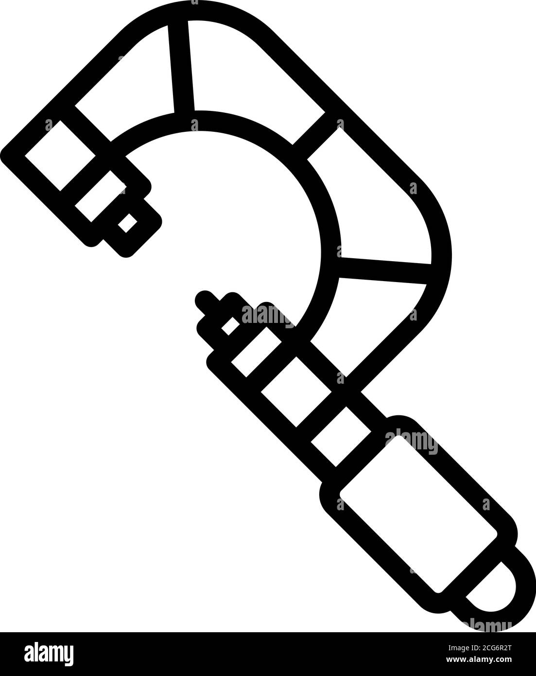 Industrial micrometer icon, outline style Stock Vector Image & Art Alamy