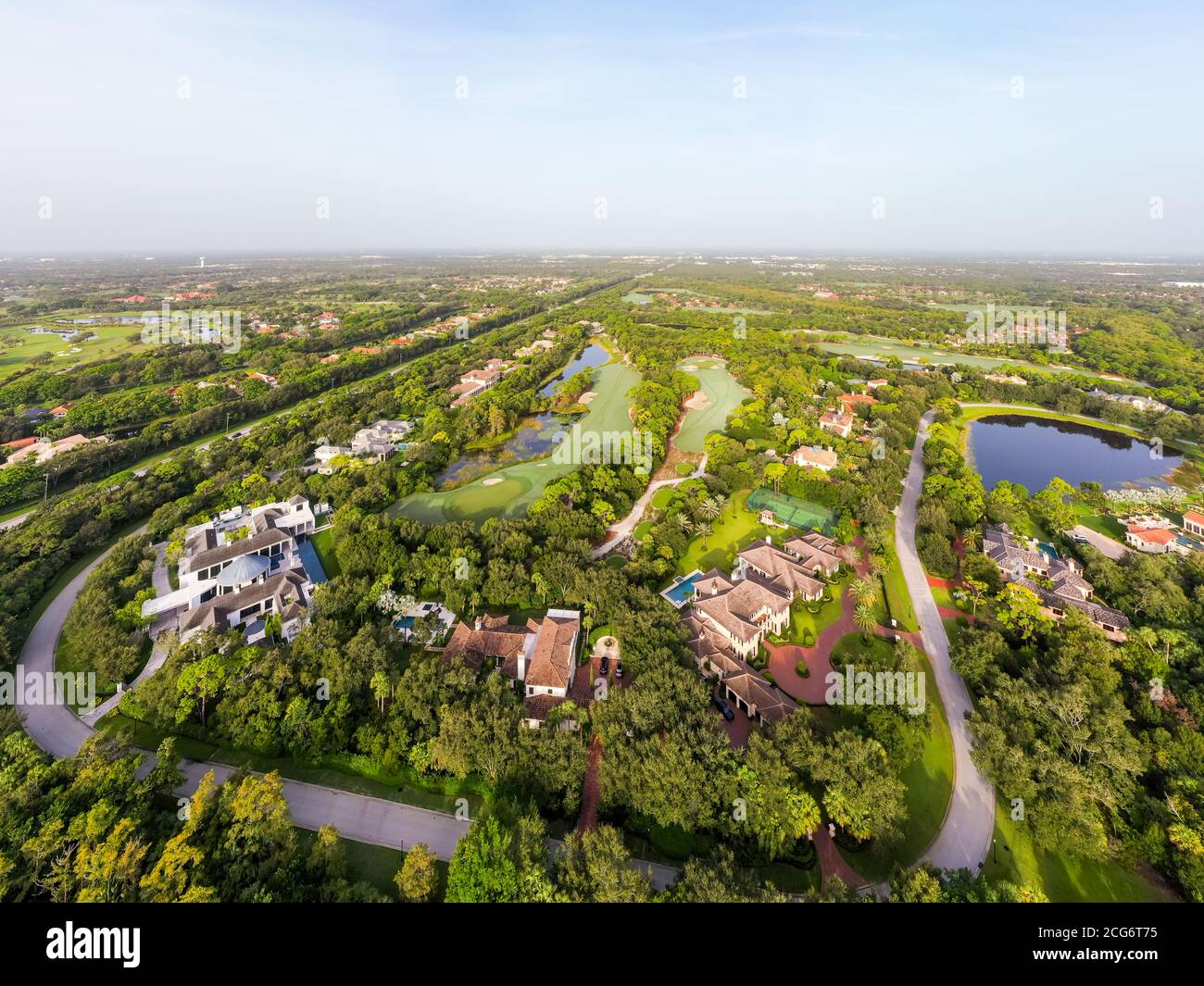 Aerial photo of former basketball player Michael Jordans new mega