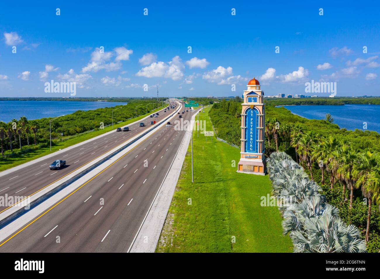 Aerial photo to St Petersburg Florida USA Stock Photo Alamy