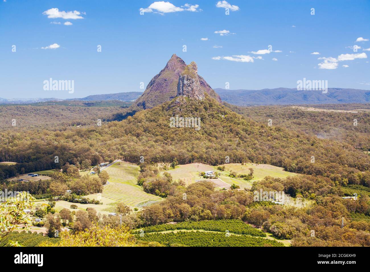 Glass House Mountains Queensland Australia Stock Photo Alamy