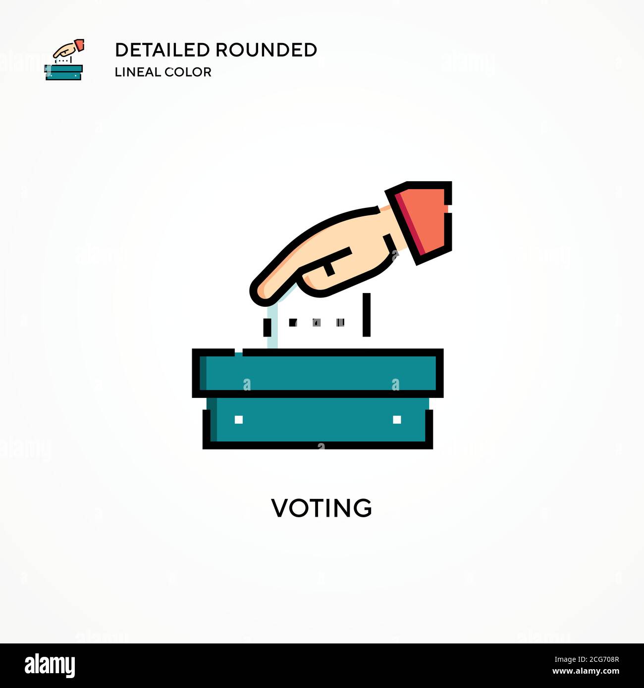 Voting vector icon. Modern vector illustration concepts. Easy to edit ...