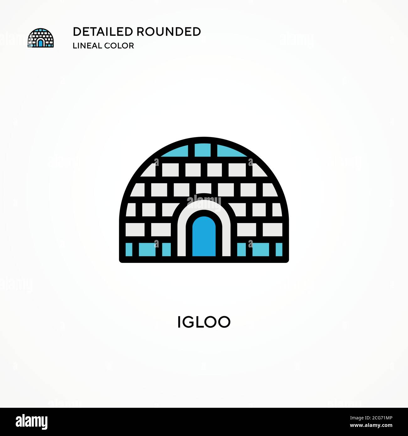 Igloo vector icon. Modern vector illustration concepts. Easy to edit ...