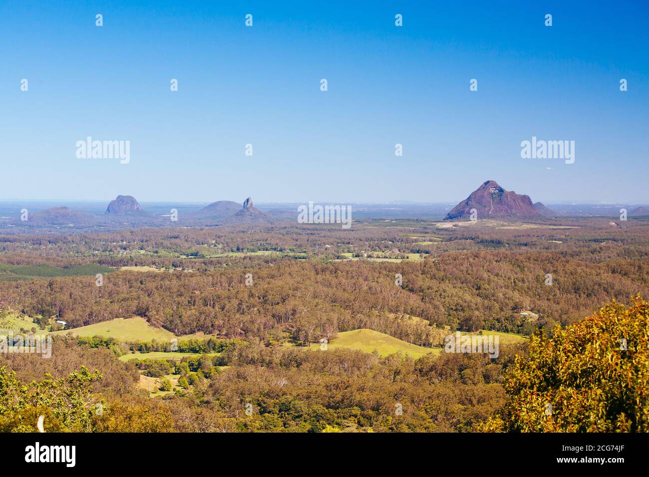 Glass House Mountains Queensland Australia Stock Photo Alamy