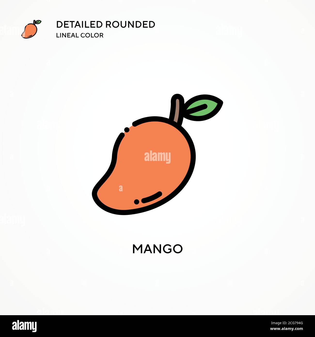 Mango vector icon. Modern vector illustration concepts. Easy to edit ...