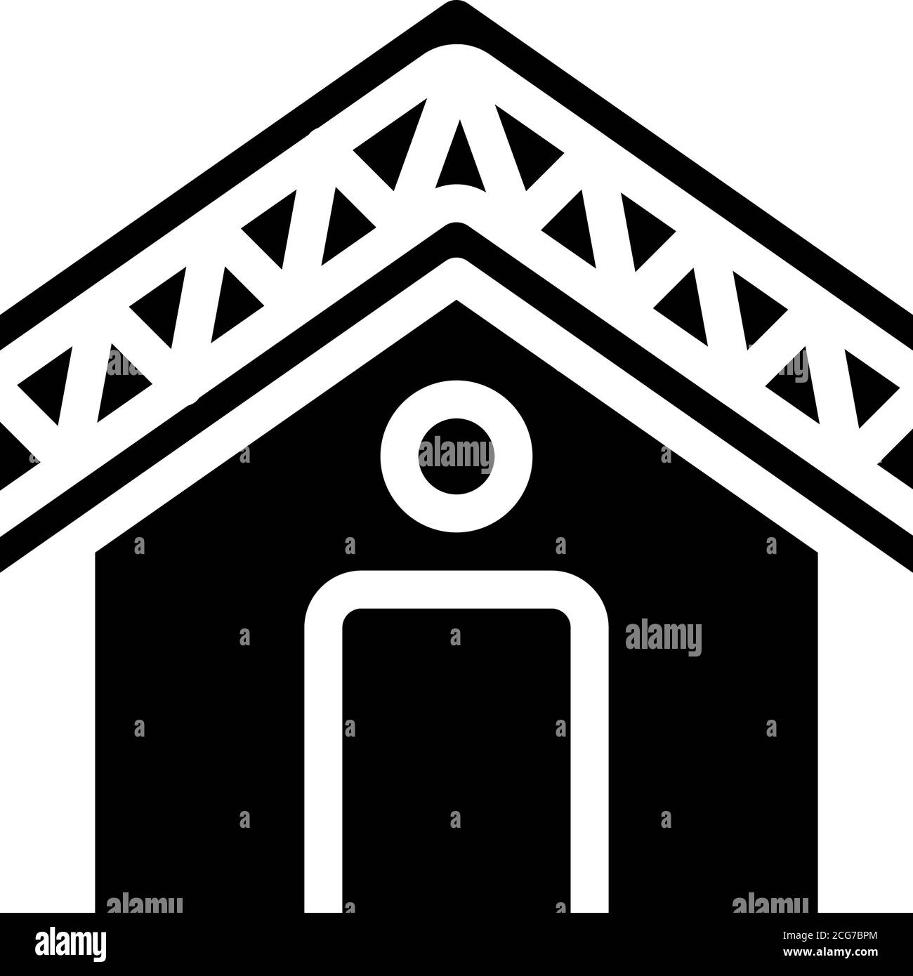 building roof waterproof glyph icon vector illustration Stock Vector ...