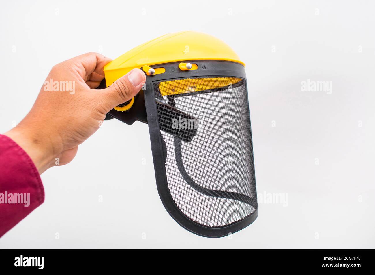 Protective helmet mower on hi-res stock photography and images - Alamy