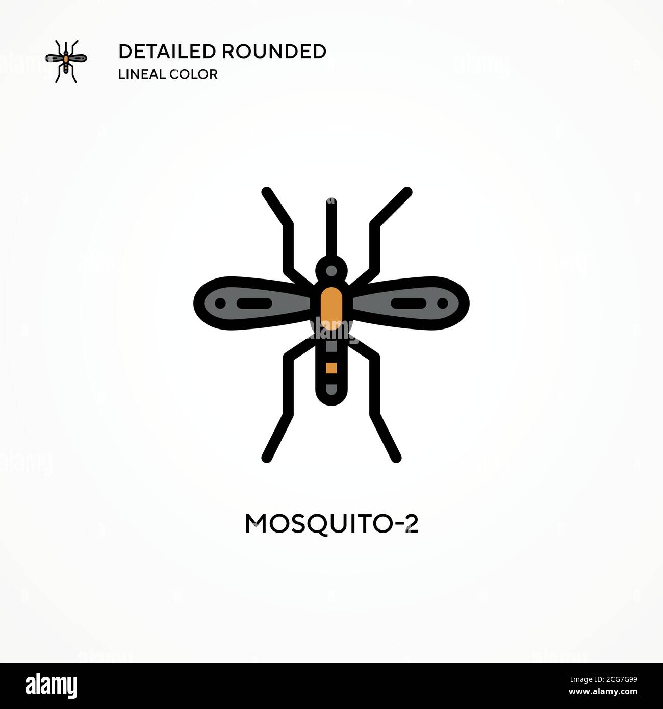 Mosquito-2 vector icon. Modern vector illustration concepts. Easy to edit and customize. Stock Vector