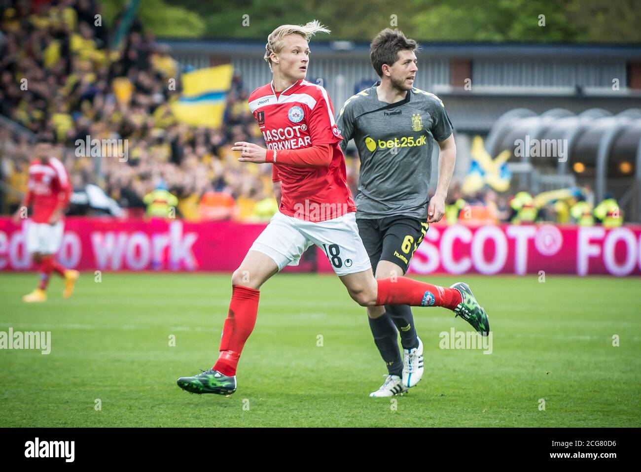 Silkeborg Denmark 17th May 2015 Kasper Dolberg 18 Seen In His Silkeborg If Debut During The Superliga Match Between Silkeborg If And Brondby If At Mascot Park In Silkeborg Photo Credit Gonzales