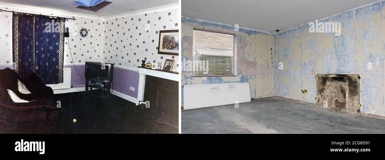 Undated picture released 17/12/03. The lounge of the Soham home of Ian Huntley and Maxine Carr