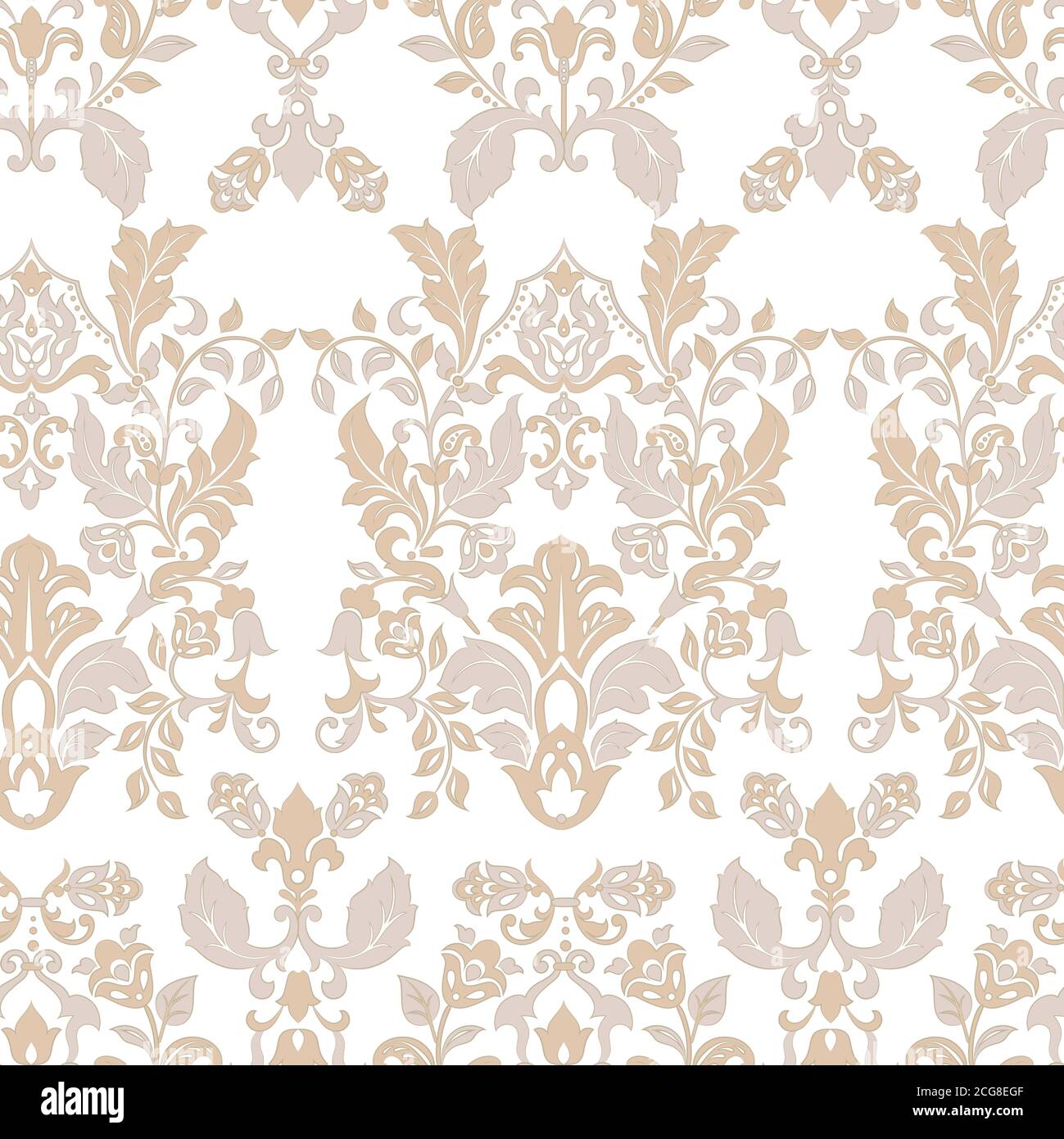 Seamless vintage wallpaper. Vector background for textile design Stock ...